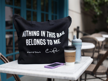 "Mom Life" Cotton Tote Bag